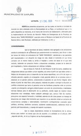 Decreto nº 332 de 2023, GARRO, Julio cesar