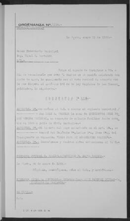 Ordenanza n° 1334 de 1949