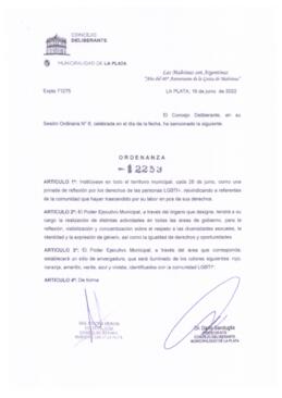 Ordenanza nº 12253 de 2022
