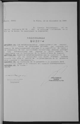 Ordenanza n° 9239 de 2000