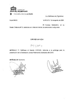 Ordenanza nº 11971 de 2020