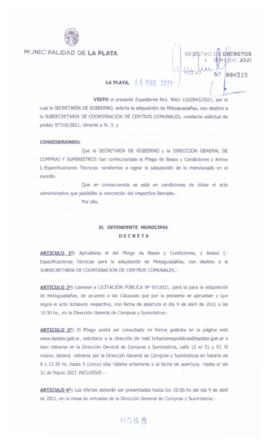Decreto nº 568 de 2021, GARRO, Julio cesar