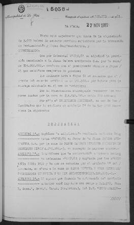 Ordenanza n° 5058 de 1981