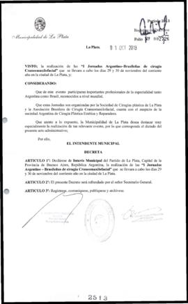 Decreto n° 2513 de 2013, Bruera, Oscar Pablo