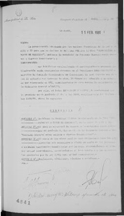 Ordenanza n° 4841 de 1981