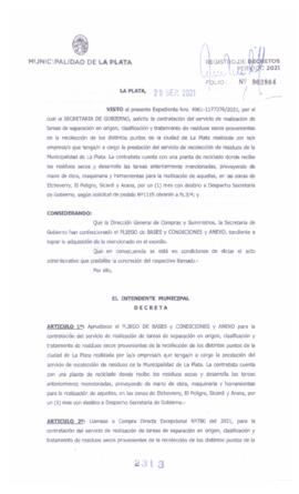 Decreto nº 2313 de 2021, GARRO, Julio cesar