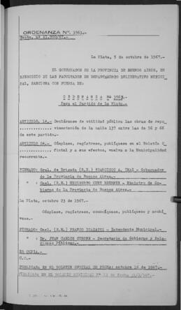 Ordenanza n° 3563 de 1967