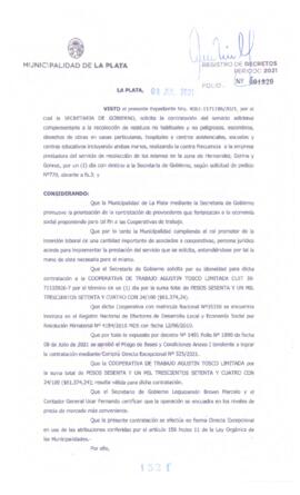 Decreto nº 1521 de 2021, GARRO, Julio cesar