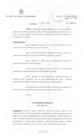Decreto nº 555 de 2021, GARRO, Julio cesar