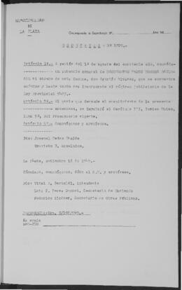 Ordenanza n° 1729 de 1949