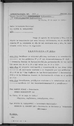 Ordenanza n° 3065 de 1964
