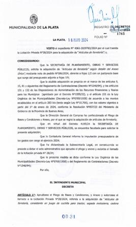 Decreto nº 831 de 2024, ALAK, Julio Cesar