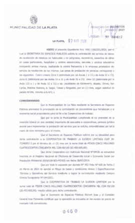 Decreto nº 460 de 2021, GARRO, Julio cesar