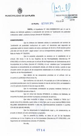 Decreto nº 714 de 2024, ALAK, Julio Cesar
