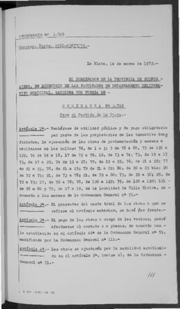 Ordenanza n° 3748 de 1972