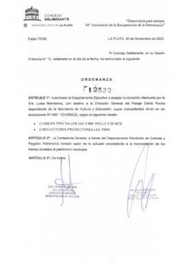 Ordenanza nº 12532 de 2023