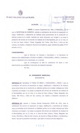 Decreto nº 1435 de 2021, GARRO, Julio cesar