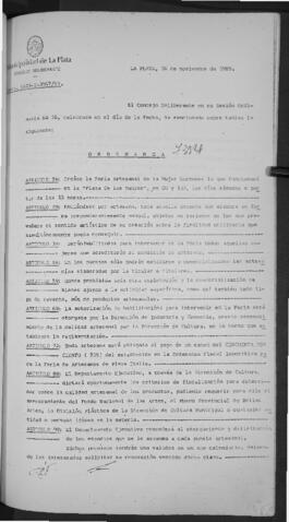 Ordenanza n° 7384 de 1989