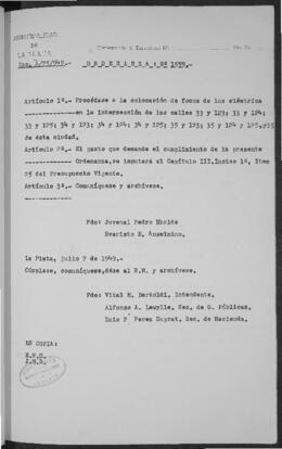 Ordenanza n° 1559 de 1949