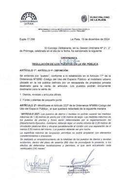 Ordenanza nº 12626 de 2024