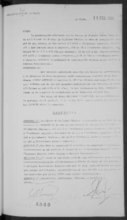 Ordenanza n° 4840 de 1981