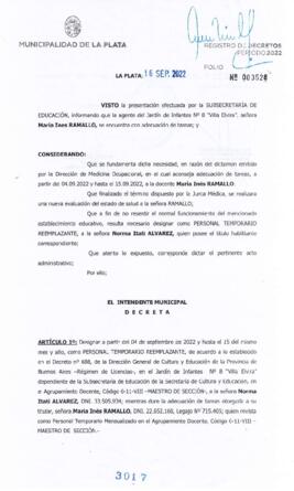 Decreto nº 3017 de 2022, GARRO, Julio cesar