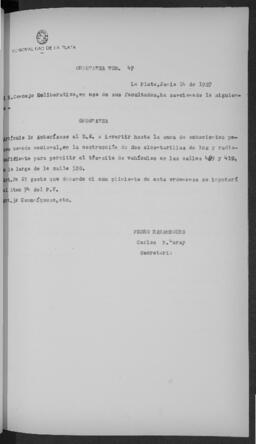 Ordenanza n° 0047 de 1927