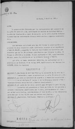 Ordenanza n° 4881 de 1981