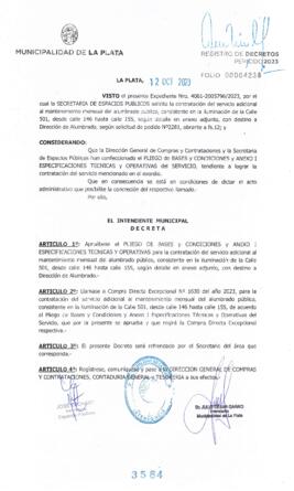 Decreto nº 3584 de 2023, GARRO, Julio cesar
