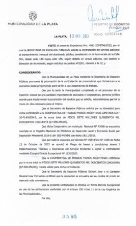 Decreto nº 3595 de 2023, GARRO, Julio cesar
