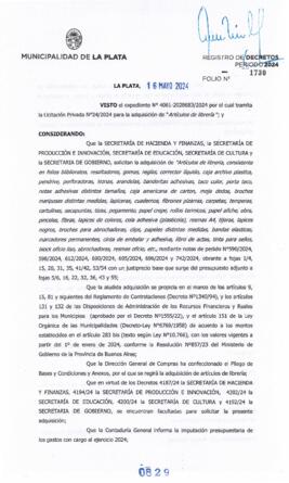Decreto nº 829 de 2024, ALAK, Julio Cesar