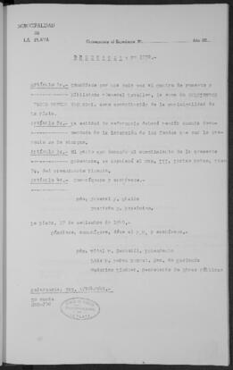 Ordenanza n° 1752 de 1949