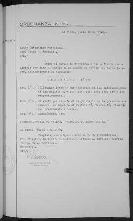 Ordenanza n° 933 de 1948