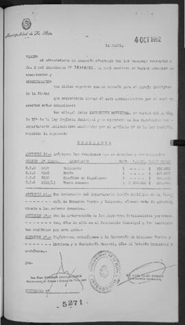 Ordenanza n° 5271 de 1982