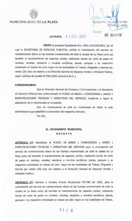 Decreto nº 4114 de 2022, GARRO, Julio cesar