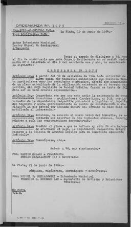 Ordenanza n° 3075 de 1964