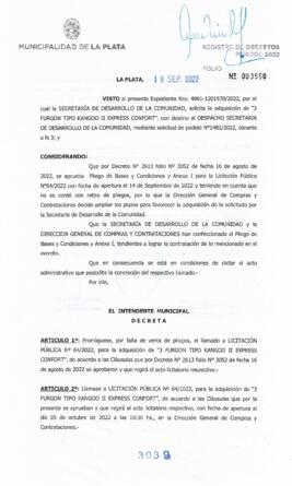 Decreto nº 3039 de 2022, GARRO, Julio cesar