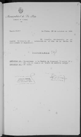 Ordenanza n° 8421 de 1994