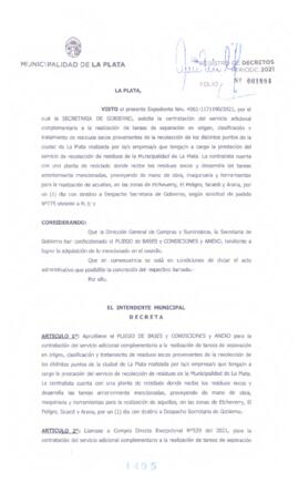 Decreto nº 1495 de 2021, GARRO, Julio cesar