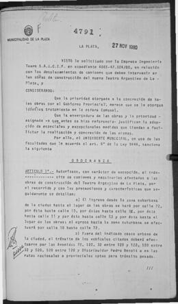 Ordenanza n° 4791 de 1980