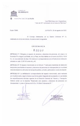 Ordenanza nº 12297 de 2022