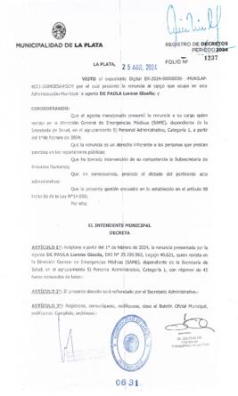 Decreto nº 631 de 2024, ALAK, Julio Cesar