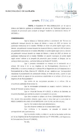 Decreto nº 246 de 2025, ALAK, Julio Cesar