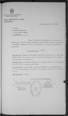 Ordenanza n° 5895 de 1985