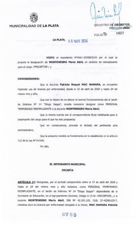 Decreto nº 786 de 2024, ALAK, Julio Cesar