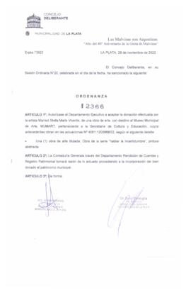 Ordenanza nº 12366 de 2022