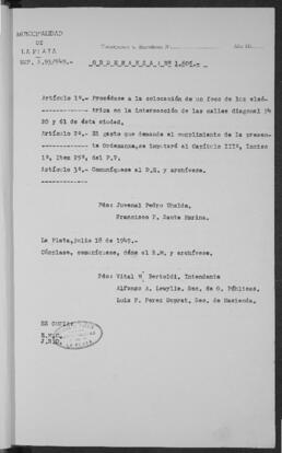 Ordenanza n° 1605 de 1949