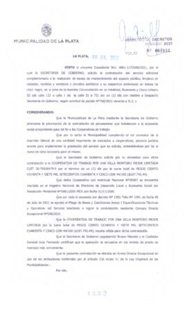 Decreto nº 1532 de 2021, GARRO, Julio cesar
