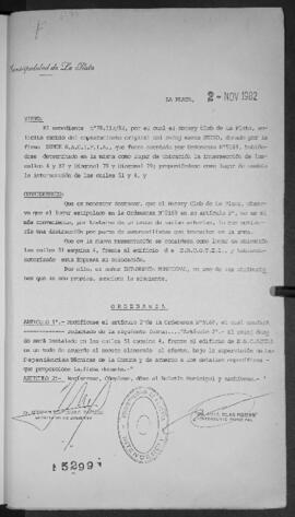 Ordenanza n° 5299 de 1982
