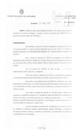 Decreto nº 674 de 2021, GARRO, Julio cesar